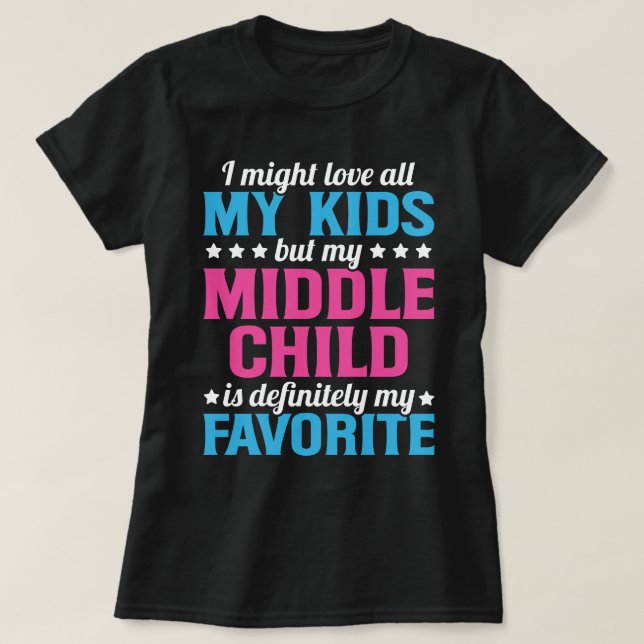 T-shirt Mon Enfant Moyen Est Ma Famille Favorite Parent Mo (Design devant)