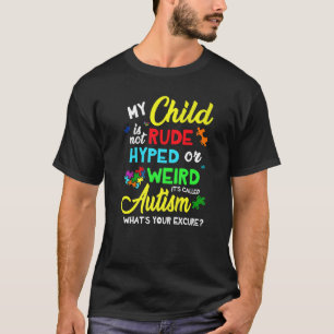 T-shirt Mon enfant n'est pas un hyper grossier ou une conn