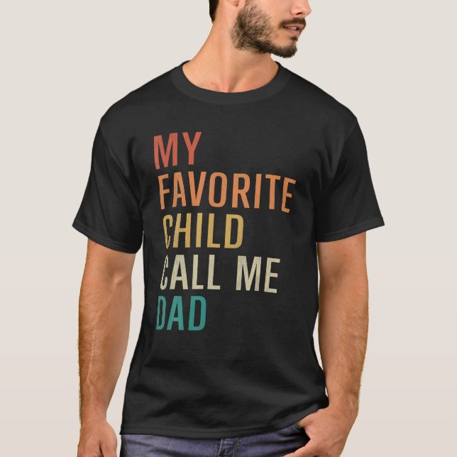 T-shirt Mon Enfant Préféré M'Appelle Papa Fils Fils Fils F (Devant)