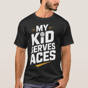 T-shirt Mon Enfant Sert des As Volleyball Drôle de Volleyb