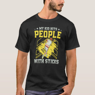 T-shirt Mon Enfant Touche Les Gens Avec Bâtons Lacrosse Le