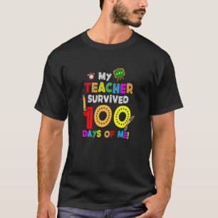 T-shirt Mon Enseignant A Survécu 100 Jours De Moi Fourniss