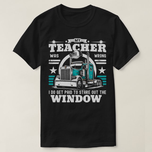 T-shirt Mon Enseignant Était Mal Je Me Fais Payer Funny Tr (Design devant)