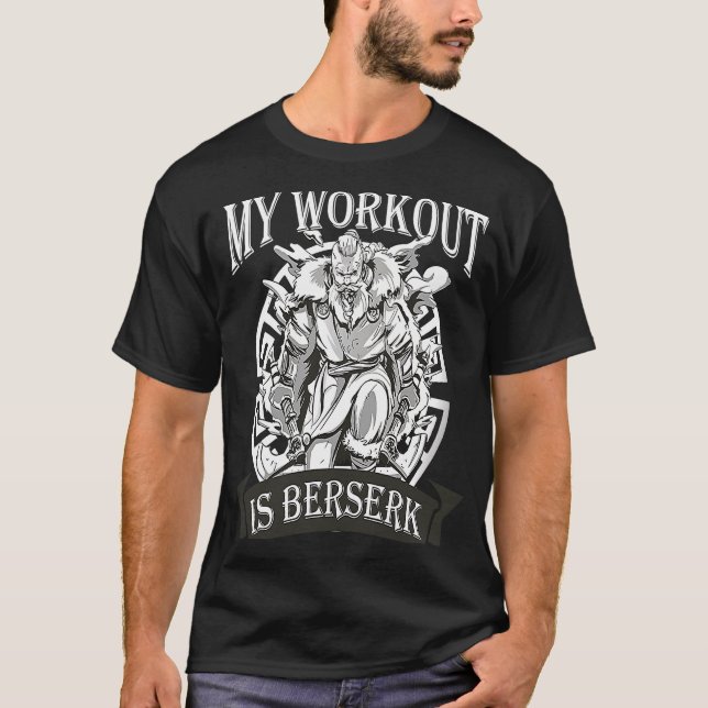 T-shirt Mon Entraînement Est Berserk Valhalla Norse Fan Vi (Devant)