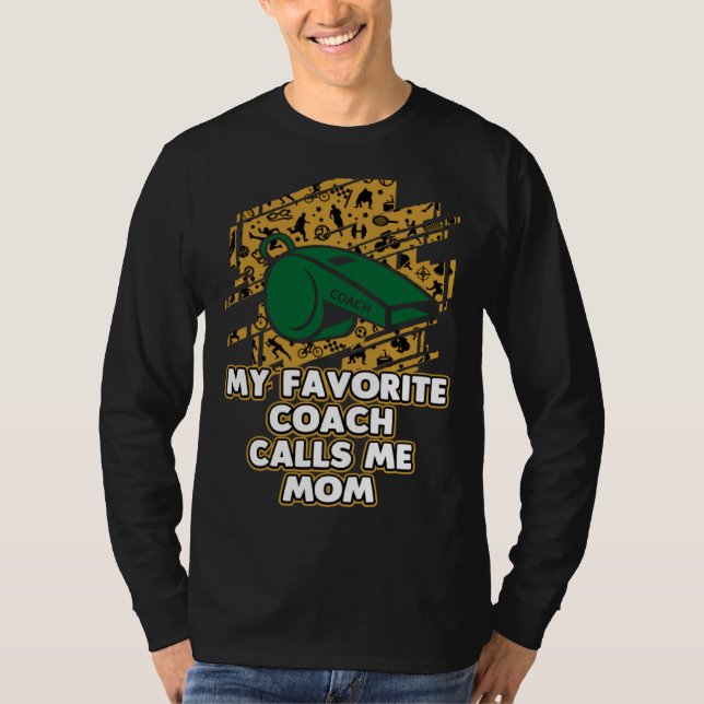 T-shirt Mon entraîneur préféré m'appelle maman Coaching Fê (Devant)
