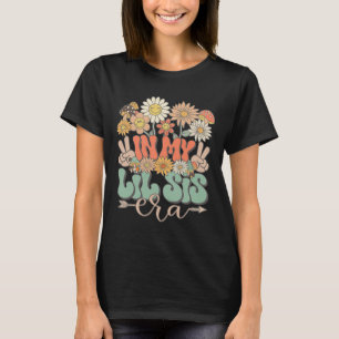 T-shirt Mon époque petite sœur florale hippie groovy rétro
