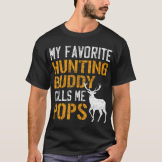 T-shirt Mon Épouse De Chasse Favorite M'Appelle Des Pops S