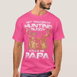T-shirt Mon Épouse De Chasse Favorite M'Appelle Papa