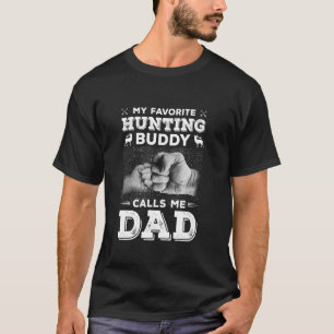 T-shirt Mon Épouse De Chasse Favorite M'Appelle Papa Chass