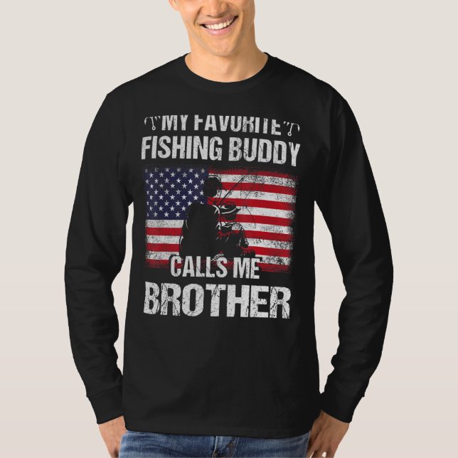 T-shirt Mon Épouse De Pêche Préférée M'Appelle Fa Drapeau  (Devant)