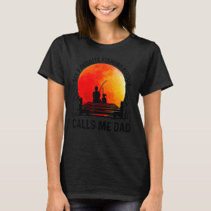 T-shirt Mon Épouse De Pêche Préférée M'Appelle Papa Fisher