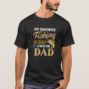 T-shirt Mon Épouse De Pêche Préférée M'Appelle Papa Poisso