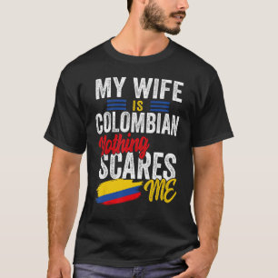 T-shirt Mon épouse est Colombienne Colombie Patrimoine Rac