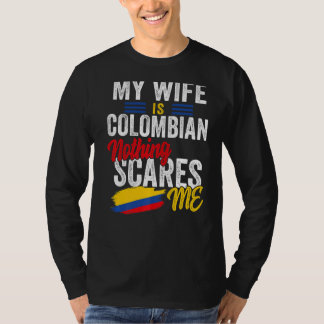 T-shirt Mon épouse est Colombienne Colombie Patrimoine Rac