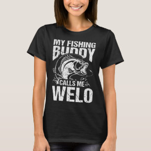 T-shirt Mon Époux De Pêche M'Appelle Welo Fête des pères F