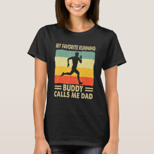 T-shirt Mon Époux Favori Coureur M'Appelle Papa Coureur Ma