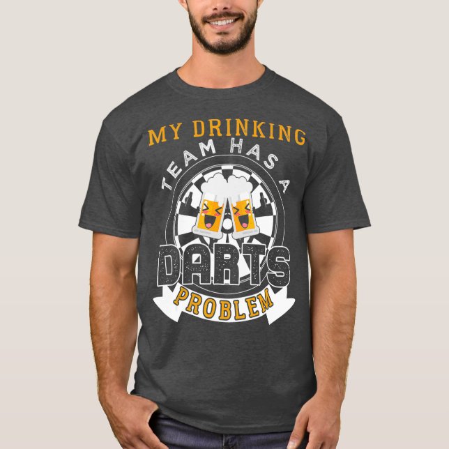 T-shirt Mon Équipe De Boissons A Un Problème De Certs (Devant)