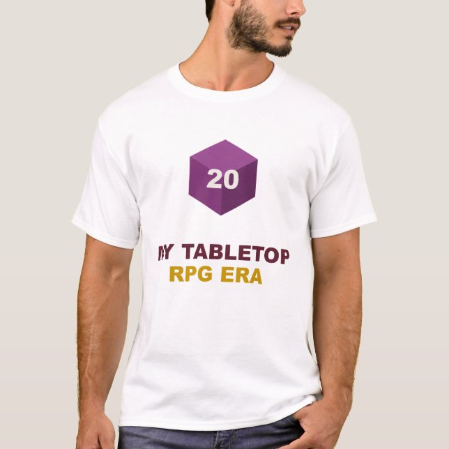 T-shirt Mon Ère de Jdr de Table (Devant)