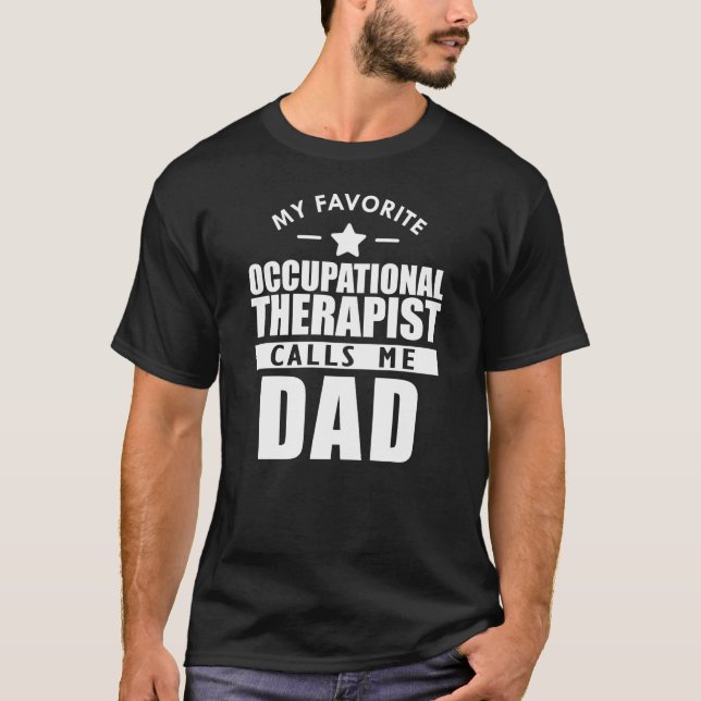 T-shirt Mon ergothérapeute préféré m'appelle papa w (Devant)