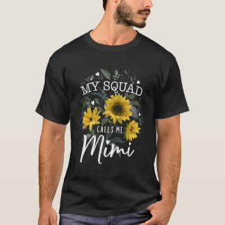 T-shirt Mon Escouade M'Appelle Mimi Drôle Cadeaux Grandma