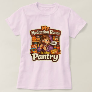 T-shirt Mon espace de méditation est la réserve de nourrit