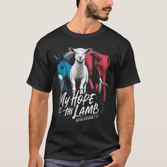 T-shirt Mon Espoir Est Dans L'Âne Éléphant (Devant)