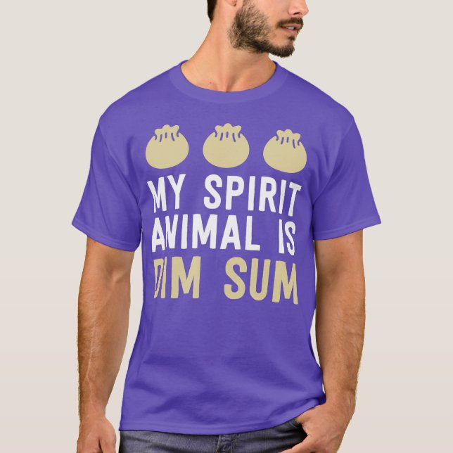T-shirt Mon Esprit Animal Est Dim Sum Funny Chinois (Devant)