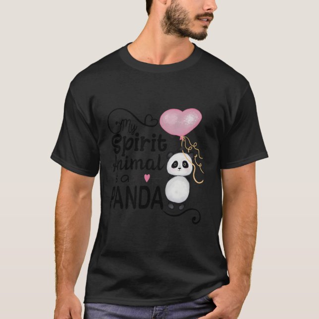 T-shirt Mon Esprit Animal Est Un Panda I Panda Ours I Pand (Devant)
