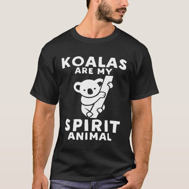 T-shirt Mon Esprit Animal - Funny Koala (Devant)