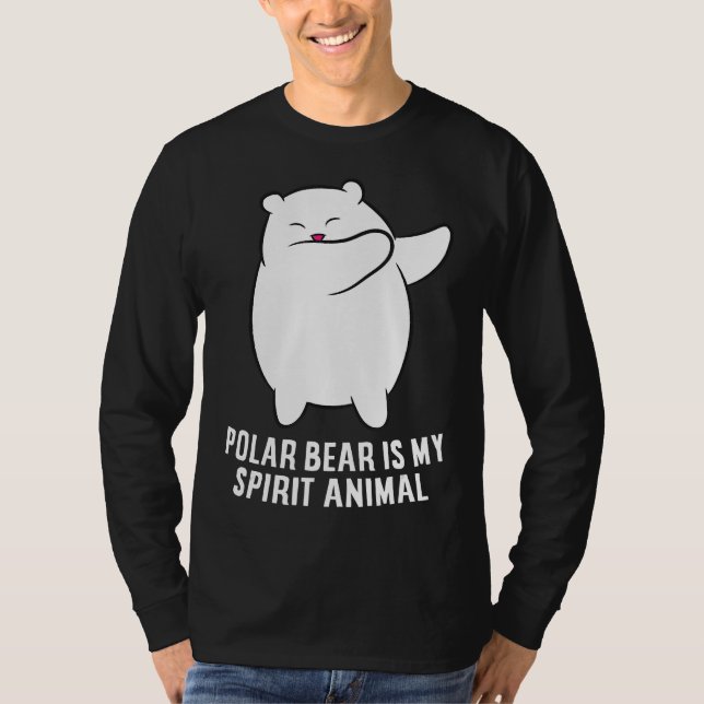 T-shirt Mon Esprit Animal Polaire Ours Mélange Ours Polair (Devant)