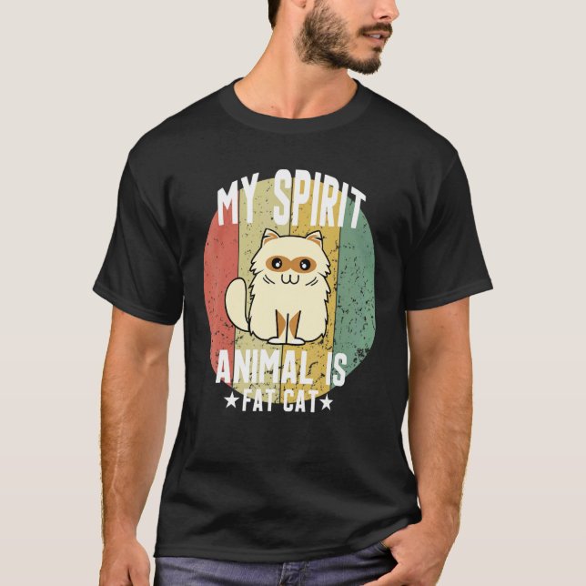 T-shirt Mon Esprit Animaux Animaux De Compagnie Est Gros A (Devant)