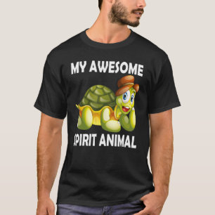 T-shirt Mon Esprit Awesome Turtle Animal Turtle Mignonne W
