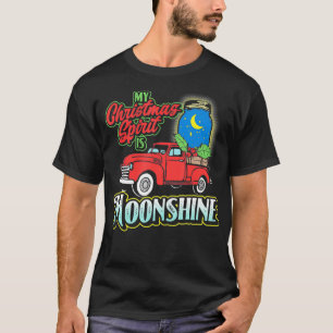 T-shirt Mon esprit de Noël est Moonshine Vintage Truck & L