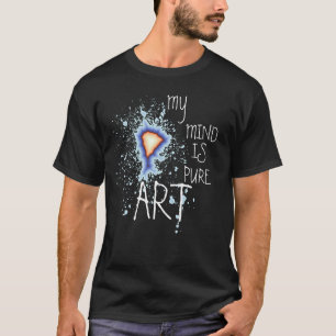 T-SHIRT MON ESPRIT EST LA TYPOGRAPHIE D'ART PUR ARTSY
