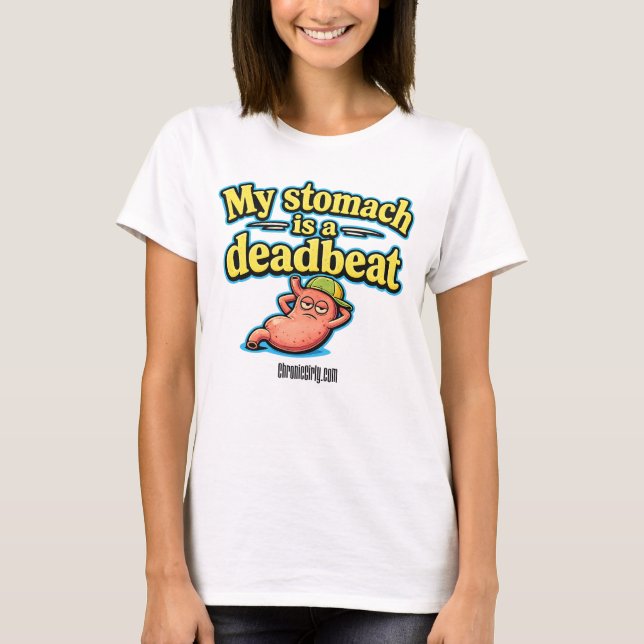 T-shirt Mon estomac est un mauvais payeur (Devant)