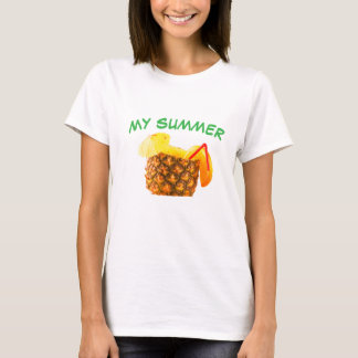 T-shirt MON ÉTÉ – Jus d'ananas Vibes Été Tropical