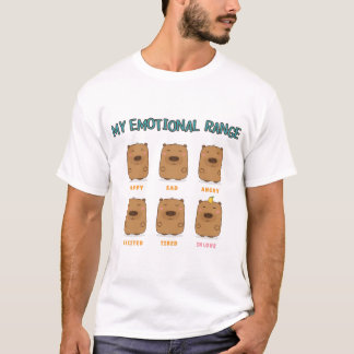 T-shirt Mon Éventail Émotionnel Drôles de Visages de Capyb