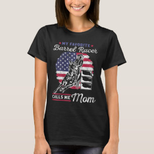 T-shirt Mon Favori Barrel Racer M'Appelle Maman I Horsebac