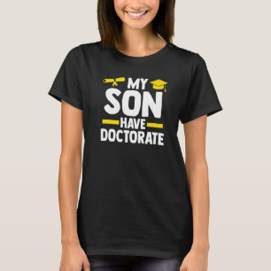T-shirt Mon Fils A Un Doctorat Docteur Docteur Docteur Étu