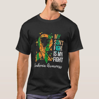 T-shirt Mon Fils combat Mon combat la Leucémie de combat