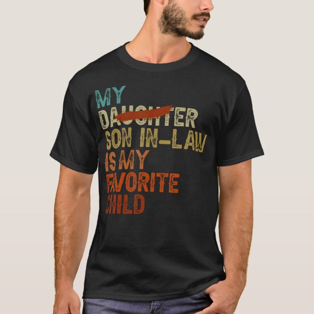 T-shirt Mon Fils En Droit Est Mon Enfant Favori Amusant -  (Devant)