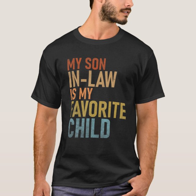 T-shirt Mon Fils En Droit Est Mon Enfant Favori Amusant Fa (Devant)