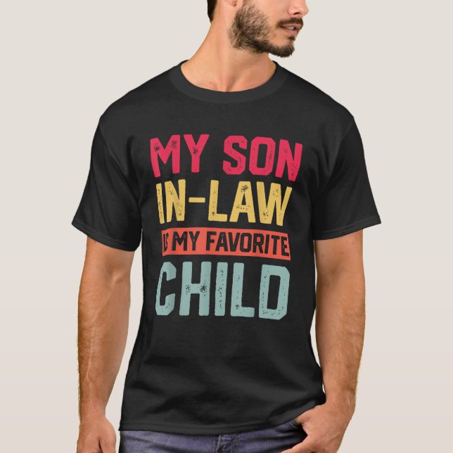 T-shirt Mon Fils En Droit Est Mon Enfant Favori Funny Retr (Devant)