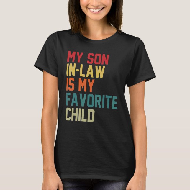 T-shirt Mon Fils En Droit Est Mon Enfant Favori Humour Mam (Devant)