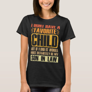 T-shirt Mon Fils En Droit Est Mon Enfant Favori Pères Rétr