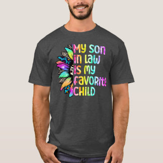 T-shirt Mon Fils En Droit Est Mon Enfant Favori Tournesol