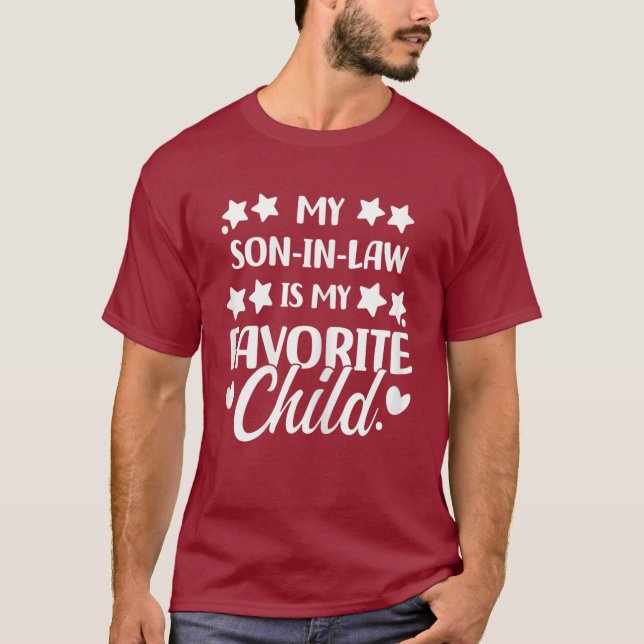 T-shirt Mon Fils En Droit Est Mon Enfant Préféré (Devant)
