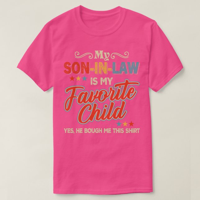 T-shirt Mon Fils En Droit Est Mon Enfant Préféré (Design devant)