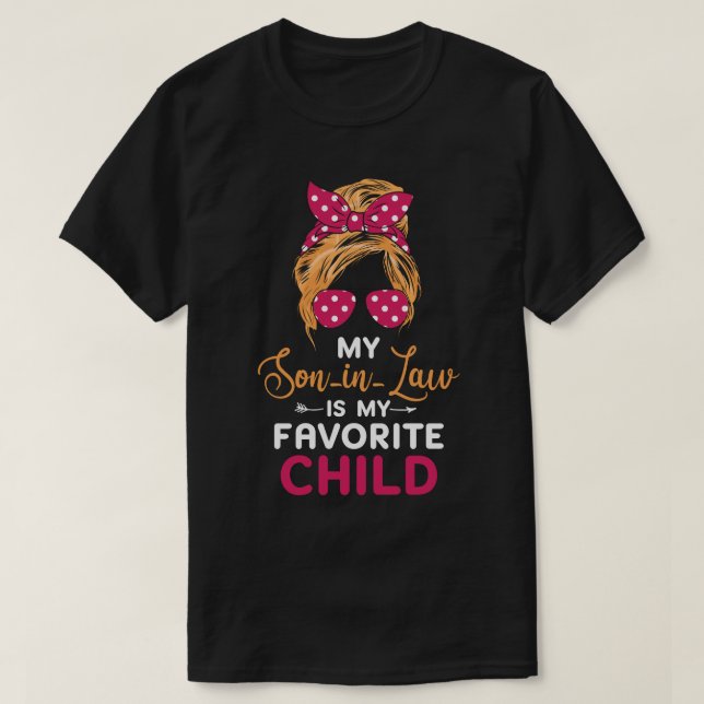 T-shirt Mon Fils En Droit Est Mon Enfant Préféré (Design devant)