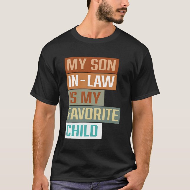 T-shirt Mon Fils En Droit Est Mon Enfant Préféré (Devant)